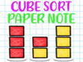 Hra Cube Sort Paper Note