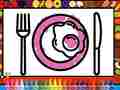 Hra Color and Decorate Dinner Plate