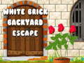 Hra White Brick Backyard Escape