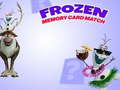 Hra Frozen Memory Card Match