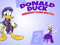 Hra Donald Duck memory card match