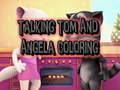 Hra Talking Tom and Angela Coloring