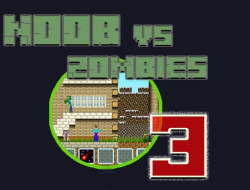 Minecraft Noob vs Zombies 3 .