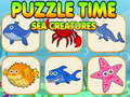 Hra Puzzle Time Sea Creatures