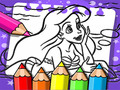 Hra Ariel The Mermaid Coloring Book
