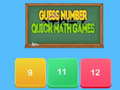Hra Guess number Quick math games