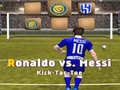 Hra Messi vs Ronaldo Kick Tac Toe
