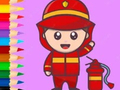 Hra Coloring Book: Fireman