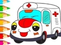 Hra Coloring Book: Ambulance
