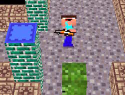 Vesmírne dobrodružstvá: Noob vs Zombies Battle .