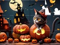 Hra Jigsaw Puzzle: Halloween Cat