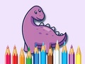 Hra Coloring Book: Dinosaur With Flowers