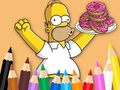 Hra Coloring Book: Simpson Doughnut