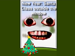 Hra New Year: Santa Claus outside the window