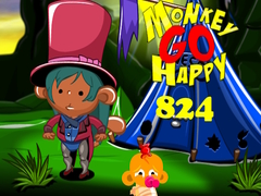 Hra Monkey Go Happy Stage 824