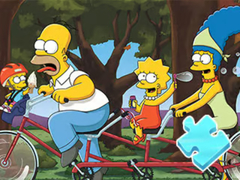 Hra Jigsaw Puzzle: Simpson Family Riding