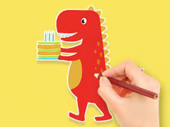 Hra Coloring Book: Dinosaur Birthday