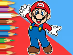 Hra Coloring Book: Mario Happy Skating