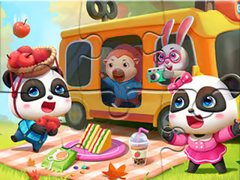 Hra Jigsaw Puzzle: Little Panda Picnic