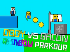 Hra Obby vs Bacon Rainbow Parkour