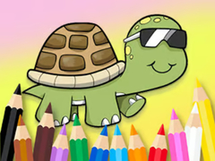 Hra Coloring Book: Sunglasses Turtle