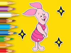 Hra Coloring Book: Piglet With Balloon