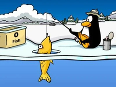 Hra Club Penguin: Ice Fishing