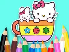 Hra Coloring Book: Kitty Cup