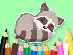 Hra Coloring Book: Baby Raccoon