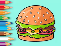 Hra Coloring Book: Delicious Hamburger