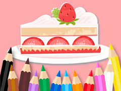 Hra Coloring Book: Strawberry Cake