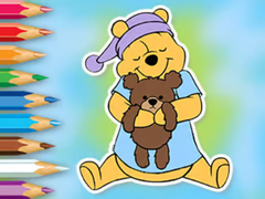 Hra Coloring Book: Winnie With Toy Bear