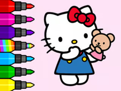 Hra Coloring Book: Hello Kitty Teddy Bear