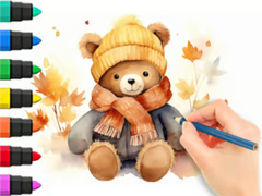 Hra Coloring Book: Autumn Bear