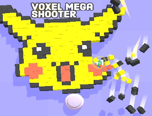 Mega strieľačka Voxel .