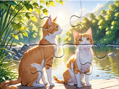 Hra Jigsaw Puzzle: Cats In Pairs