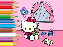 Hra Coloring Book: Hello Kitty Rainy Day