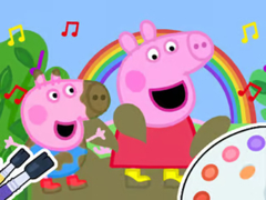 Hra Coloring Book: Peppa Pig Muddy Funny