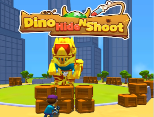 Dino sa skrýva a strieľa .