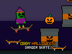 Hra Obby Halloween Danger Skate