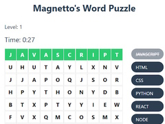 Hra Magnetto's Word Puzzle