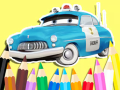 Hra Coloring Book: Cars Sheriff