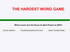 Hra The Hardest Word Game