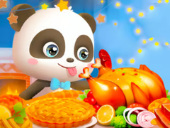 Hra Jigsaw Puzzle: Little Panda Thanksgiving Feast