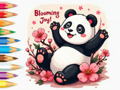 Hra Coloring Book: Little Panda Cherry Blossoms