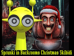 Hra Sprunki in Backrooms Christmas Skibidi 