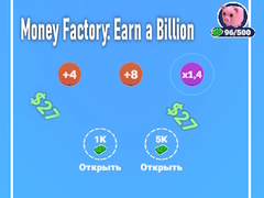 Hra Money Factory: Earn a Billion