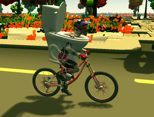 Toaleta Skibidi: cyklistika .