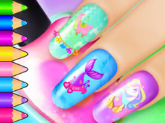 Hra Coloring Book: Nail Art Salon