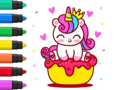 Hra Coloring Book: Unicorn Cupcake